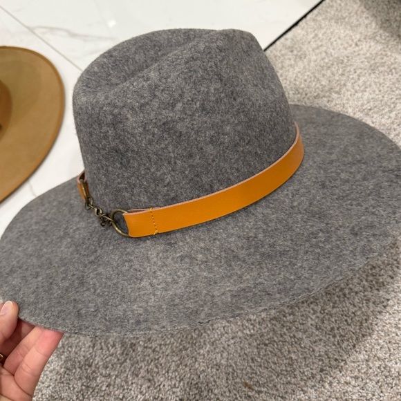 GIGI PIP Scottie Wide Brim Fedora Hat Gray Australian Wool Felt S/M (57) - Picture 4 of 8